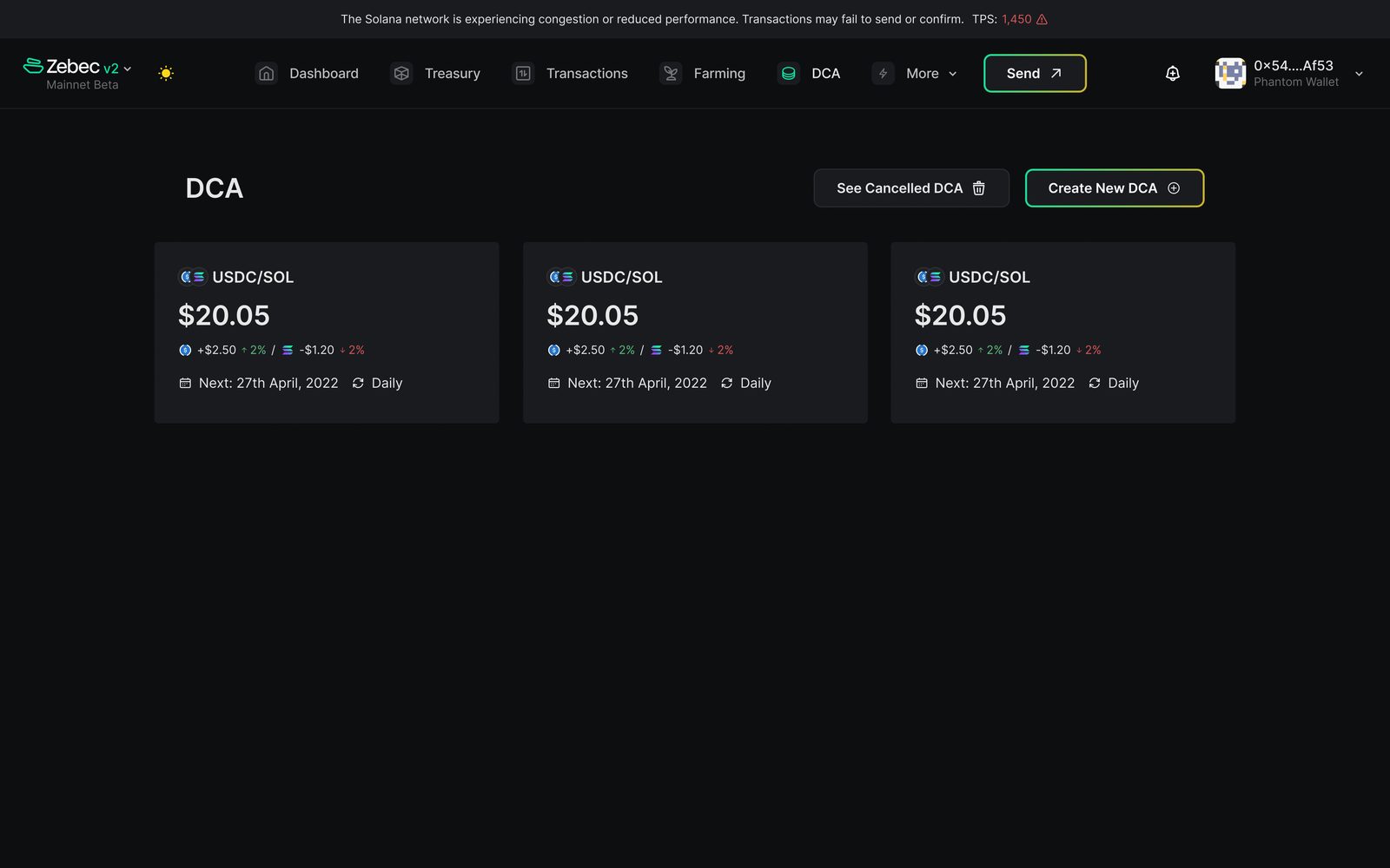 DCA Dashboard